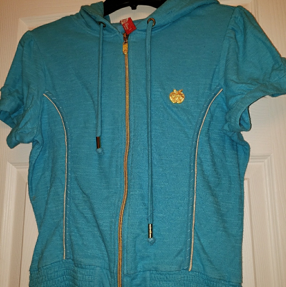 *  APPLE BOTTOMS - Hooded Top, Size Juniors L  *
